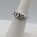  SIZE 5.5 950 PLATINUM ~1.32 TOTAL CARAT WT. ROUND BRILLIANT CUT 3-DIAMOND RING