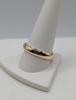  SIZE 11 18KT YELLOW GOLD POLISHED FINISH PLAIN BAND RING