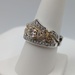  SIZE 9 14KT TWO TONE GOLD ~1 TOTAL CARAT WT. DIAMOND DISNEY CINDERELLA RING SET