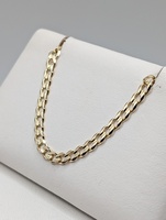  14KT YELLOW GOLD 24" CURB LINK CHAIN