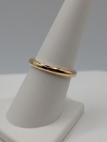  SIZE 7.5 18KT YELLOW GOLD POLISHED FINISH 2.9mm PLAIN BAND RING
