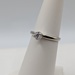 SIZE 5.5 14KT WHITE GOLD ~.15 CARAT ROUND BRILLIANT CUT DIAMOND SOLITAIRE RING