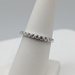  SIZE 7.5 14KT WHITE GOLD ~.30 TOTAL CARAT WT. ROUND DIAMOND BAND RING