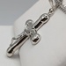  10KT WHITE GOLD 2" RELIGIOUS CROSS PENDANT