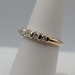  SIZE 7 14KT YELLOW GOLD ~.50 TOTAL CARAT WT. 4-DIAMOND ACCENT BAND RING