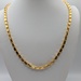  24KT YELLOW GOLD 22" DIAMOND CUT RECTANGULAR BOX LINK CHAIN
