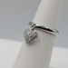  SIZE 5 950 PLATINUM TIFFANY & CO. ~.12 TOTAL CARAT WT. DIAMOND HEART CHARM RING