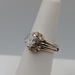  SZ 7 14kt Yellow Gold~1.2ct Oval Cut Diamond Solitaire Ring w/ Arch Style Guard