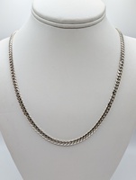  925 STERLING SILVER 22 1/2" CUBAN LINK CHAIN