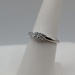  SIZE 7 14KT WHITE GOLD ~.60 TOTAL CARAT WT. ROUND BRILLIANT 3-DIAMOND RING