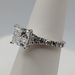  SIZE 6.5 14KT WHITE GOLD LAB GROWN ~3 TOTAL CARAT WT. DIAMOND RING