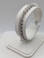  14KT WHITE GOLD ~3 TOTAL CARAT WT. ROUND DIAMOND 6 1/2" TENNIS BRACELET