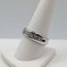  SIZE 9.5 14KT WHITE GOLD ~1 TOTAL CARAT WT. ROUND DIAMOND ACCENT BAND RING