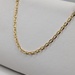  18KT YELLOW GOLD 26" DIAMOND CUT CABLE LINK CHAIN