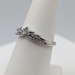  SIZE 7.5 14KT WHITE GOLD ~.15 TOTAL CARAT WEIGHT DIAMOND ACCENT TIARA BAND RING