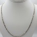  14KT WHITE GOLD 22 1/2" DIAMOND CUT ROPE LINK CHAIN