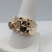  SIZE 10 14KT YELLOW GOLD NUGGET RING