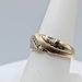  SIZE 9 10KT YELLOW GOLD ~.15 TOTAL CARAT WT. DIAMOND ACCENT BAND RING