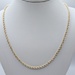  14KT YELLOW GOLD 22 1/2" ROPE LINK CHAIN