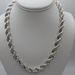  925 STERLING SILVER 20" TOGGLE CLASP ROPE LINK CHAIN
